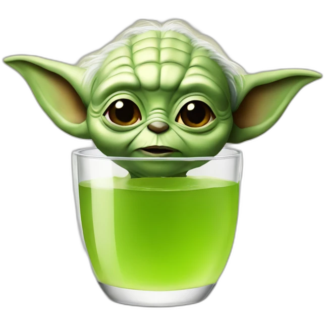 Yoda drink juice emoji