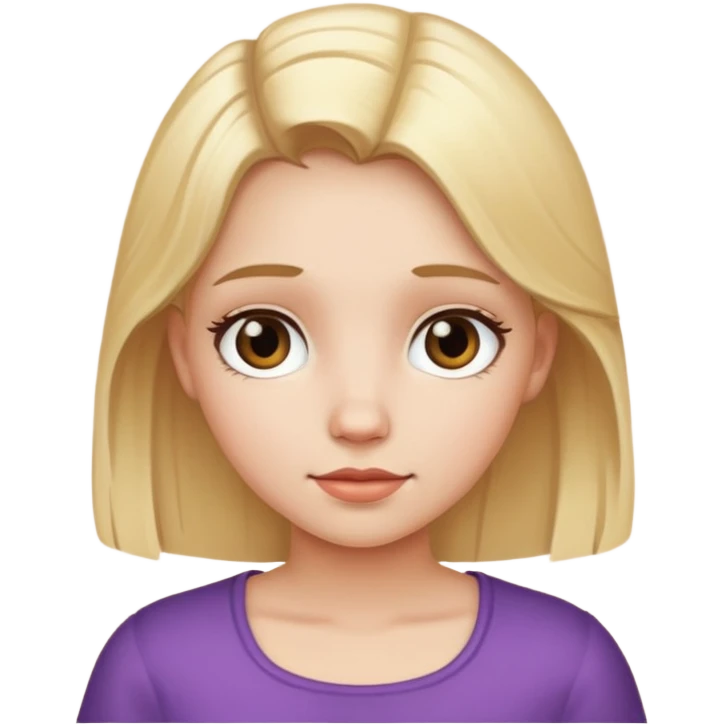 Girl named Ester with blonde hair emoji