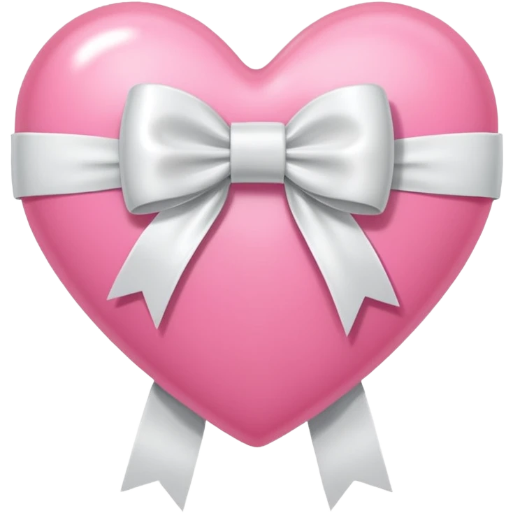 pink heart with a ribbon tied in a bow emoji