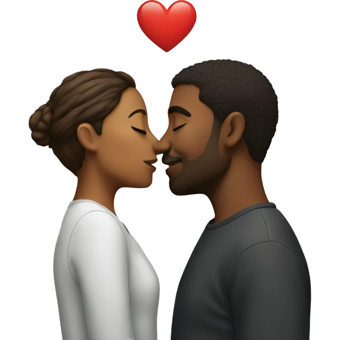 People kissing emoji