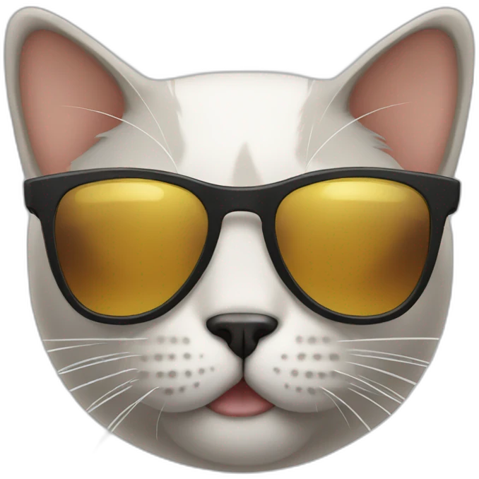 Cat with sunglasses emoji