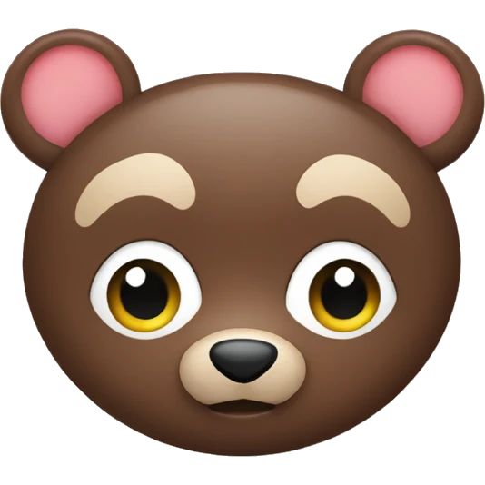 Oso y ojos de corazón  emoji