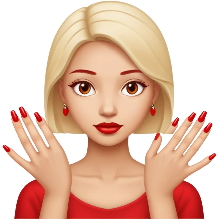 Girl with nails  emoji
