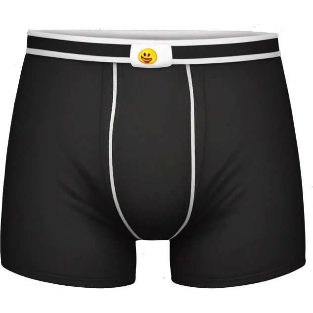 Black boxers briefs emoji