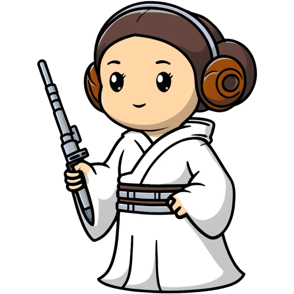 Princess Leia from Star Wars emoji