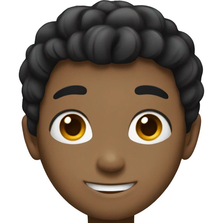 smiling boys with black hair emoji