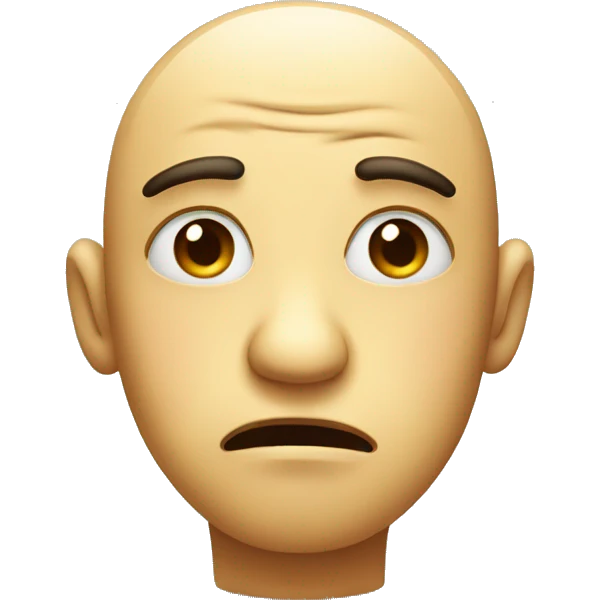 A face with sad emoji