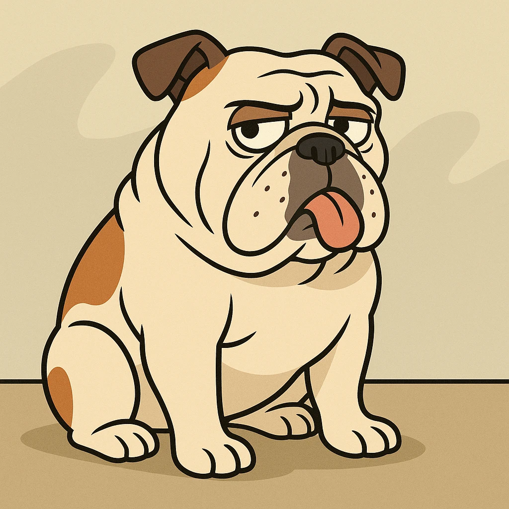 English bulldog  emoji
