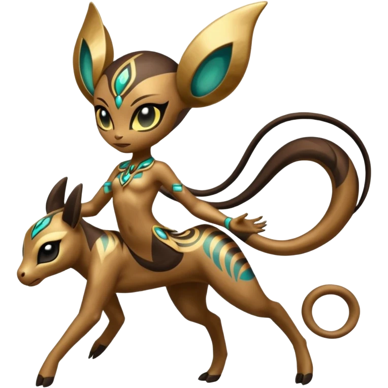 Ancient Godly Divine Tribal Exotic Colorful Tropical Meloetta-Venom-Heliolisk-Helioptile-fusion, full body, tribal markings  emoji