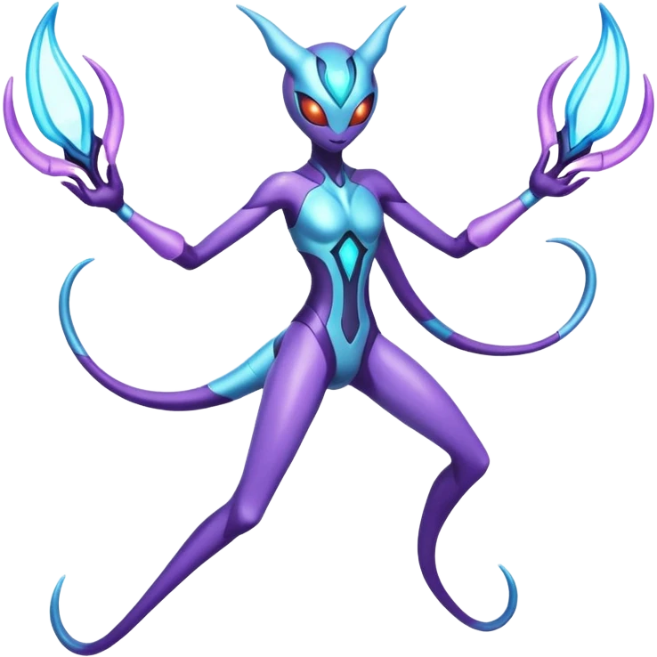 Deoxys-Lunala-Fakémon-hybrid-creature (full body)  emoji