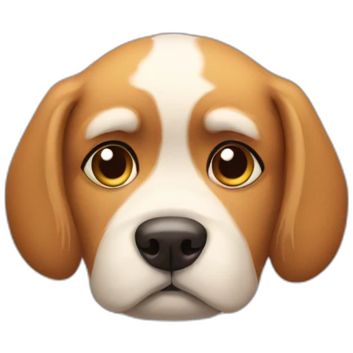 sad dog emoji