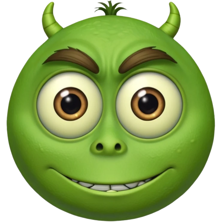 Mike Wazowski from the monsters inc movie emoji