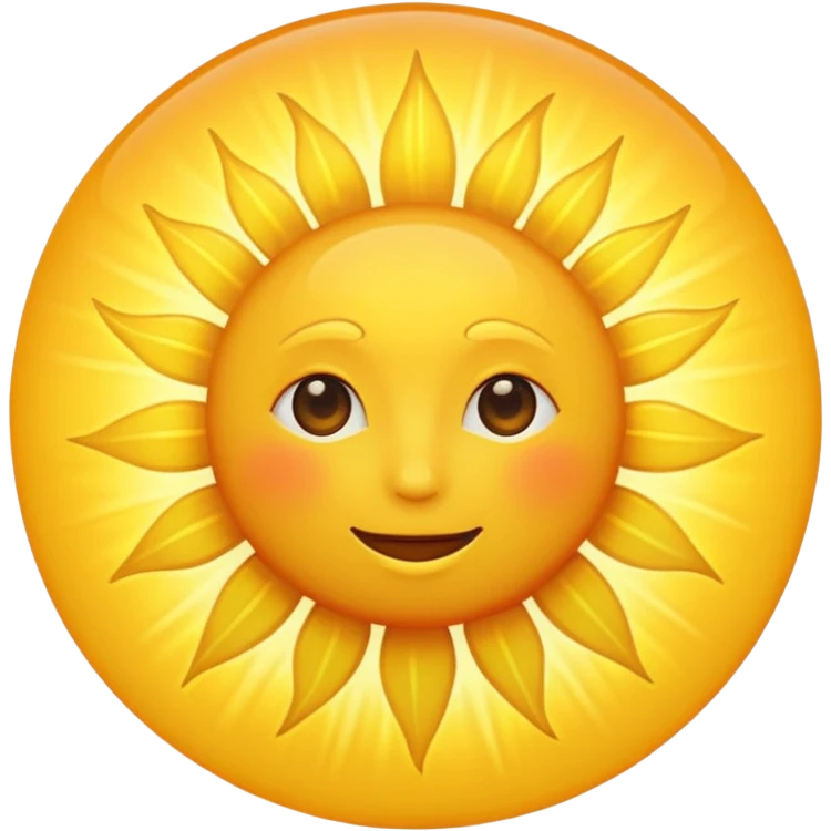 simple sun emoji. no face, no eyebrows, no lips needed emoji