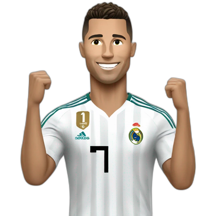 Ronaldo qui fait un suiiii emoji
