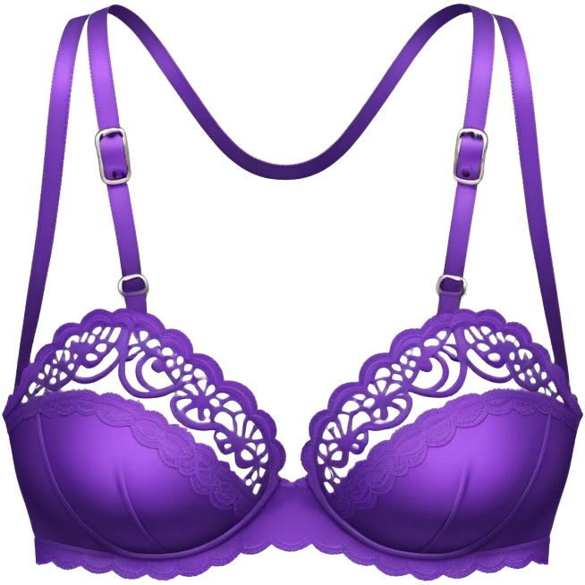 Purple lace bra  emoji