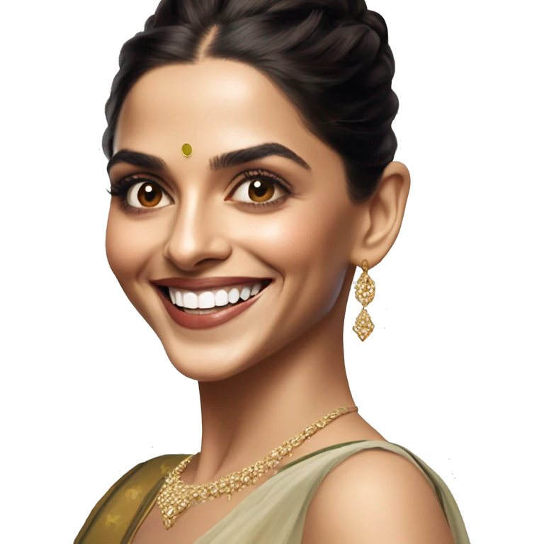 Deepika Padukone smiling emoji