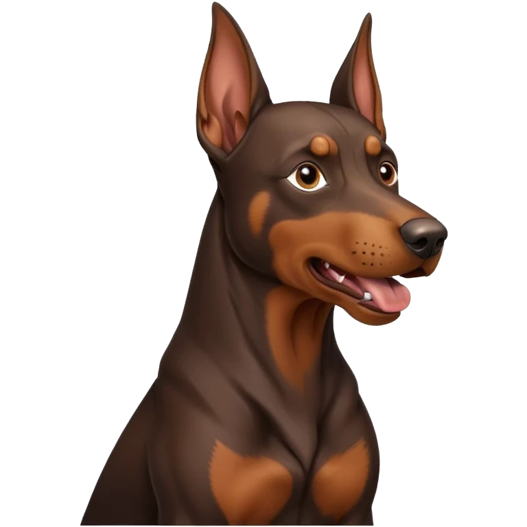 Doberman barking  emoji