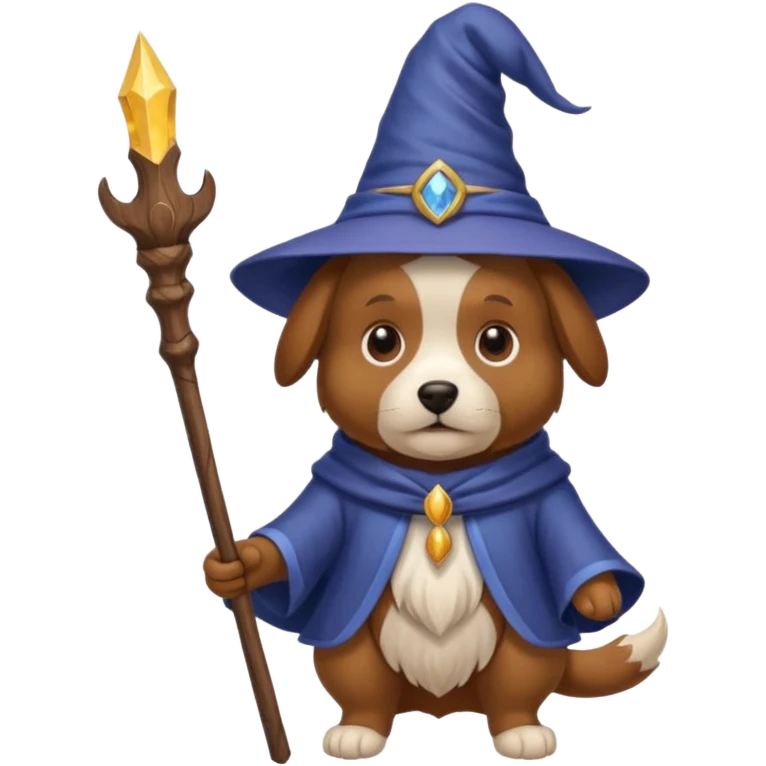 Dog wizard emoji
