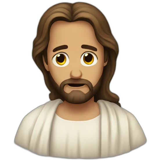 Jesus in tears emoji
