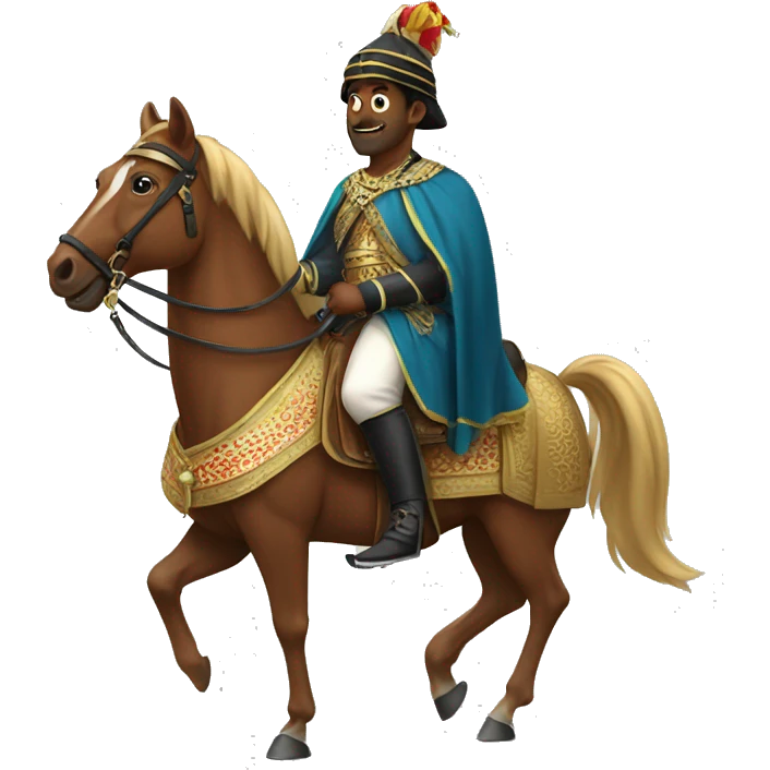 Sultan on horseback emoji
