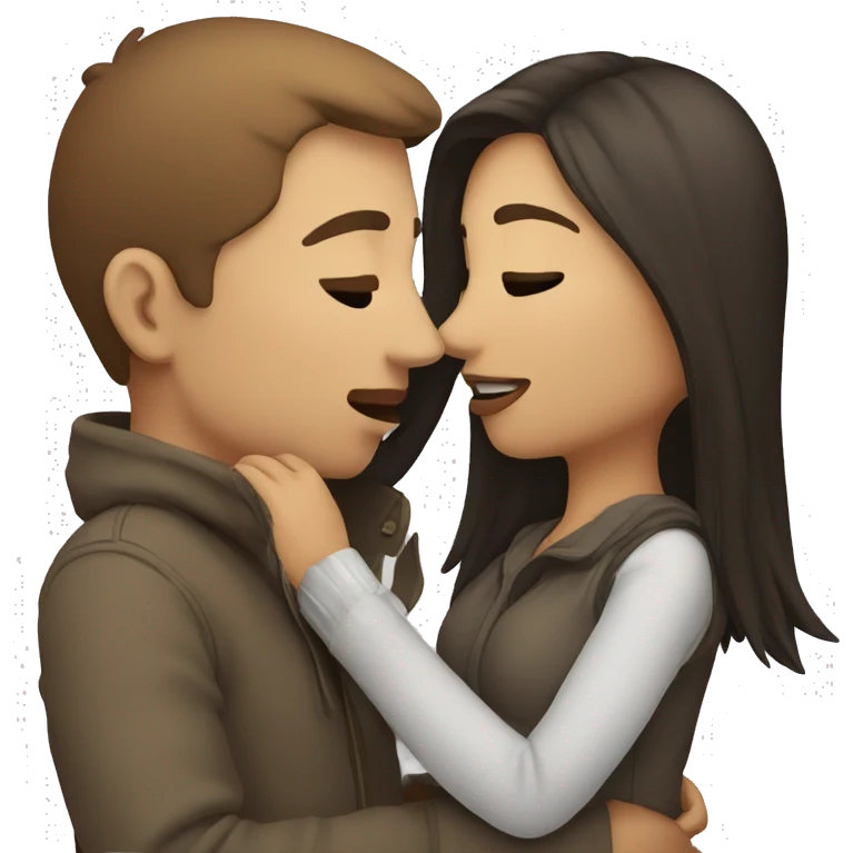 Couple kissing emoji