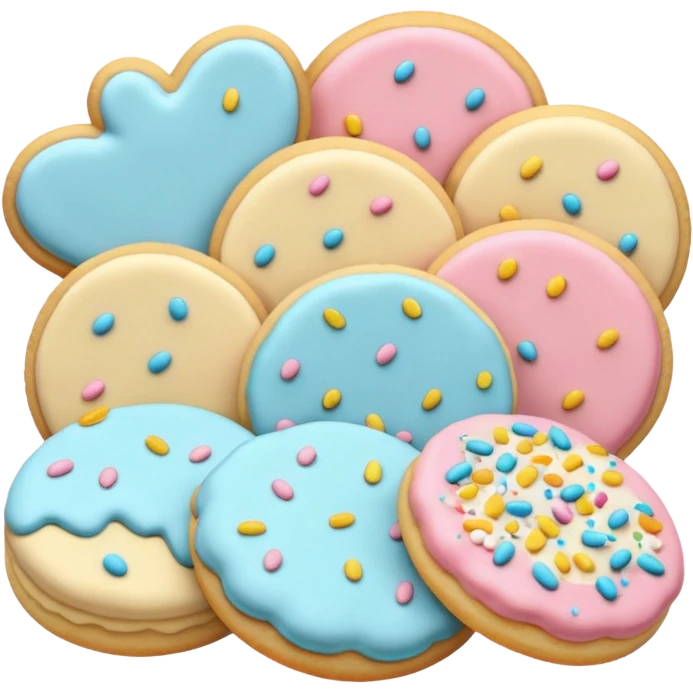 frosted sugar cookies emoji