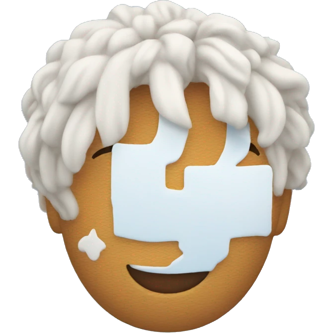 emoji avec un fond bleu ciel et un chiffre romain 1 en blanc emoji