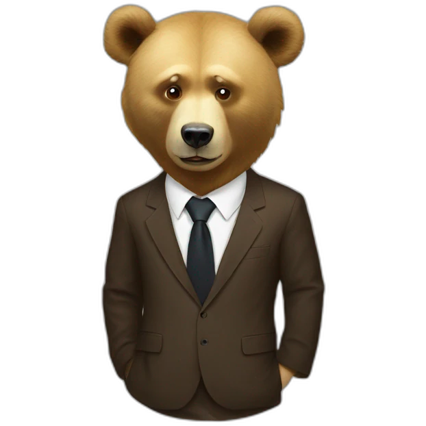 Putin on a bear emoji