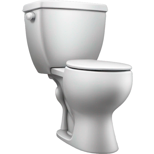 toilet dancing with a face emoji