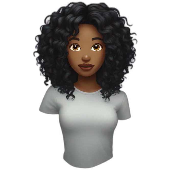 SZA black hair emoji