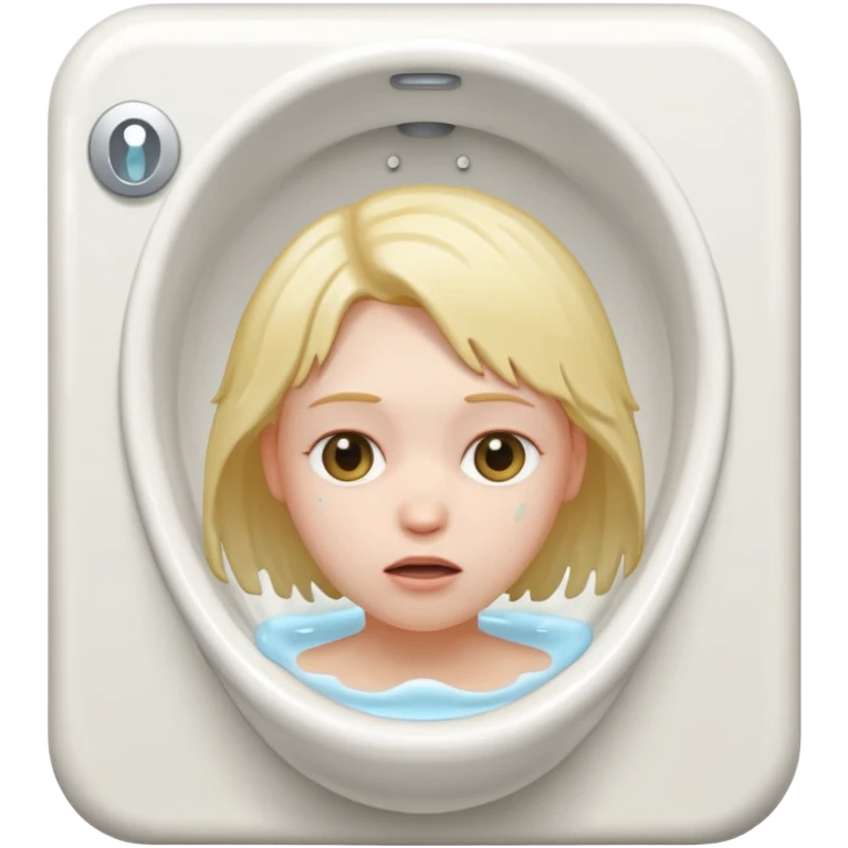 A head in a toilet emoji