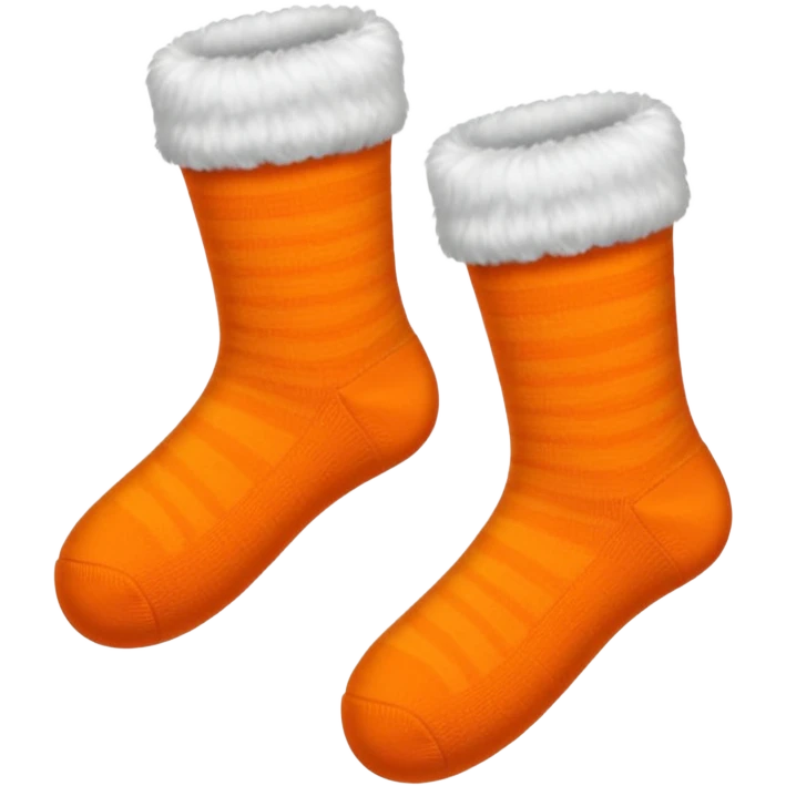 plain isolated orange socks emoji