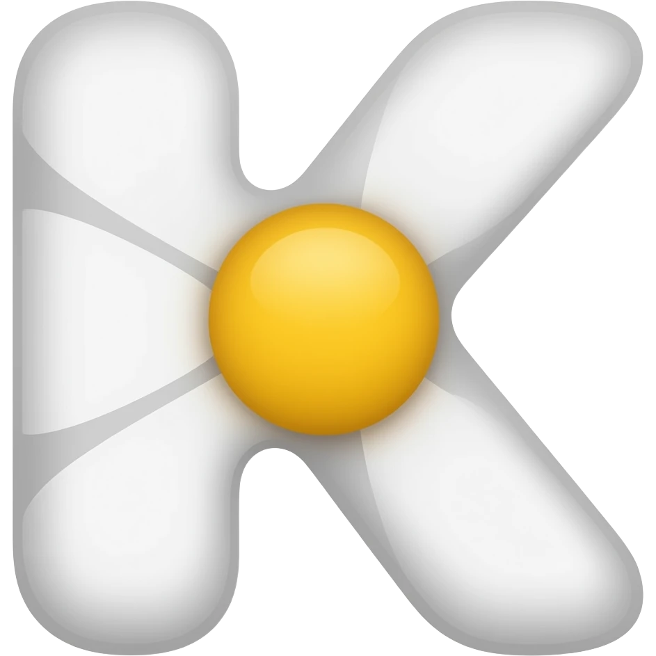 K LETTER daisy emoji