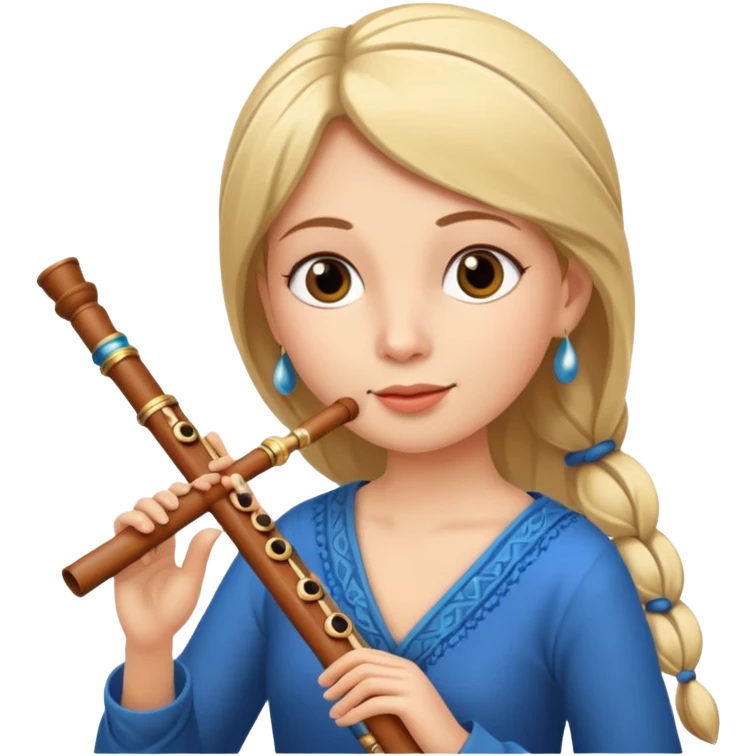 Flute women emoji