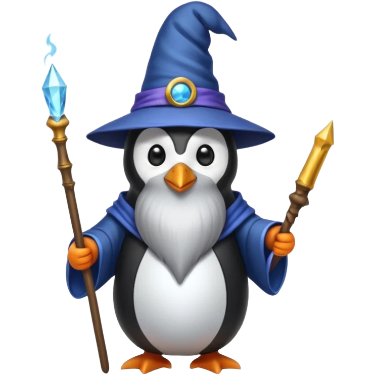 Penguin Wizard emoji