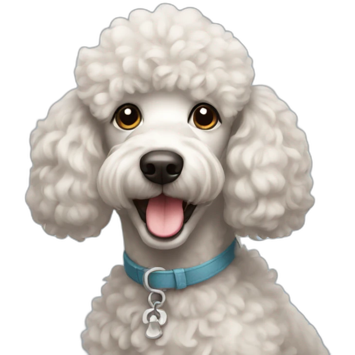happy poodle emoji