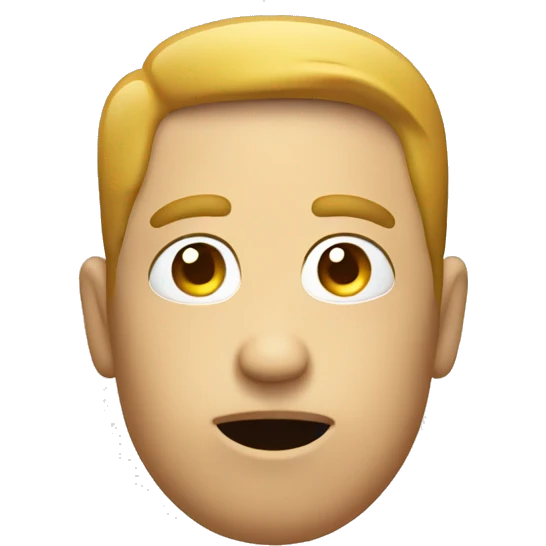 Emoji with thinking bubble above head emoji