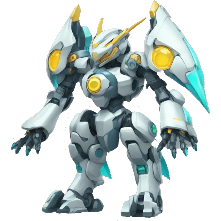 Futuristic Mechanical Pokémon-Medabot-Dragon full body emoji