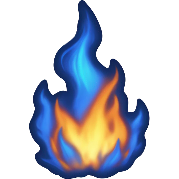blue fire emoji