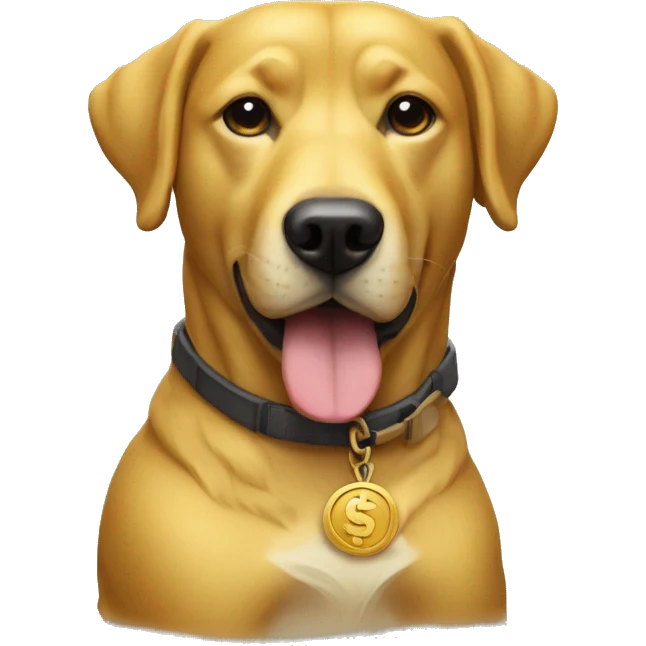 The Golden Dog of The TON Blockchain. with the text $NOTINU emoji