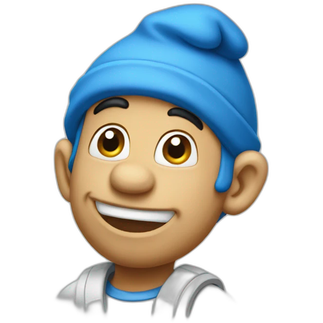 One smurf emoji