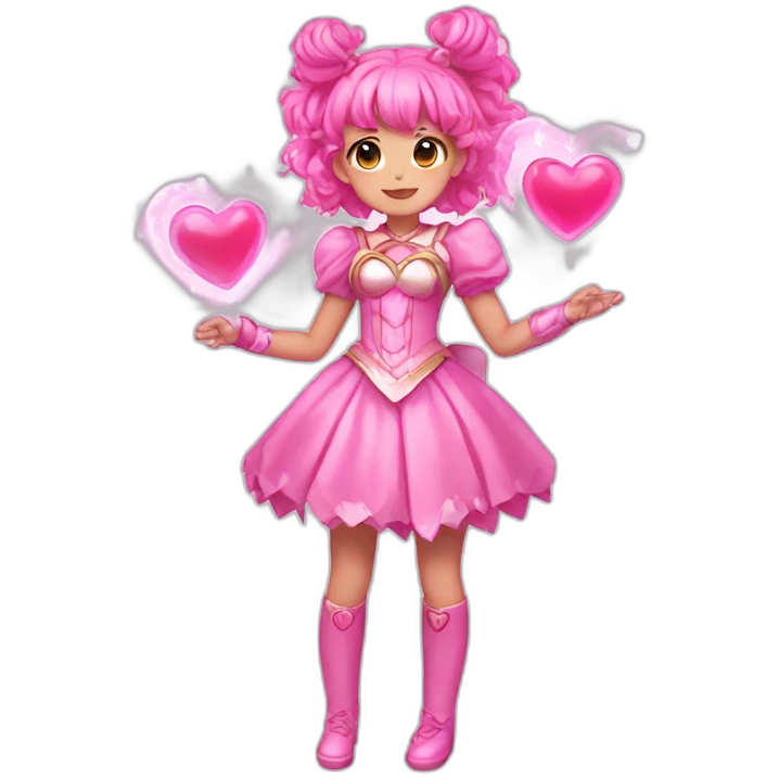 Pink heart Magical girl emoji