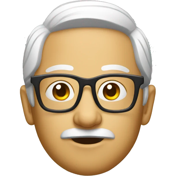 Lamma with glasses emoji