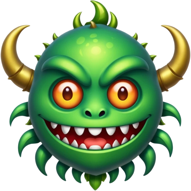 Mمزخرف مثل شعار مونستر emoji