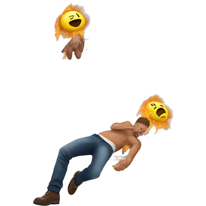 My ex boyfriend falling emoji