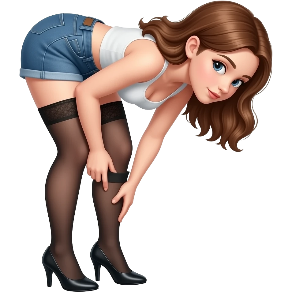 Girl bent over ready to take a big cock sleeve in her vagina emoji