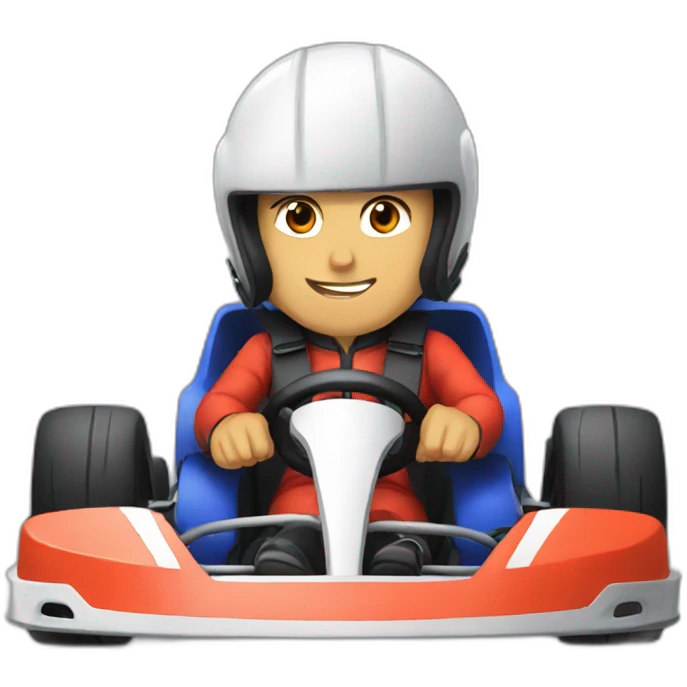 Karting without driver emoji