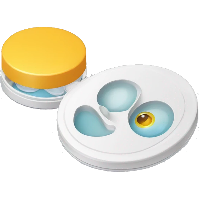 prescription contact lens case emoji