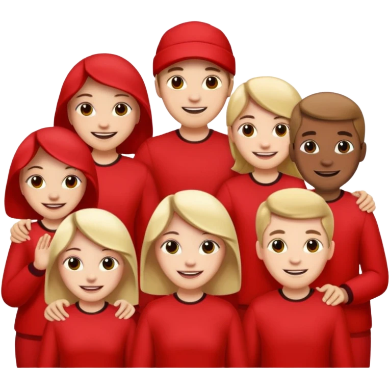 Gang shit red colored emoji