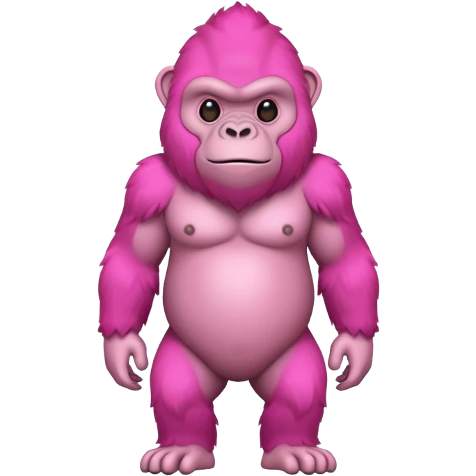 pink gorilla emoji